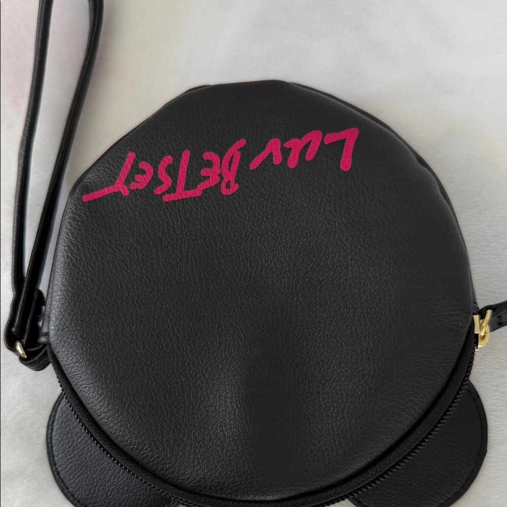 Betsey Johnson Black and Pink Bear Wristlet - Picture 4 of 7